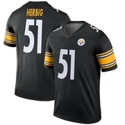 Black Men's Nick Herbig Pittsburgh Steelers Legend Jersey