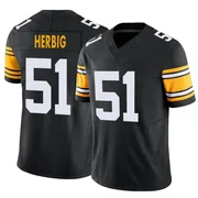 Black Men's Nick Herbig Pittsburgh Steelers Limited Alternate Vapor F.U.S.E. Jersey