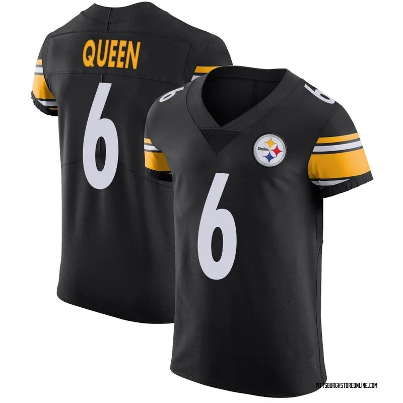 Black Men's Patrick Queen Pittsburgh Steelers Elite Team Color Vapor Untouchable Jersey