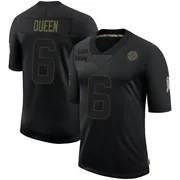 Black Men's Patrick Queen Pittsburgh Steelers Limited 2020 Salute To Service Jersey