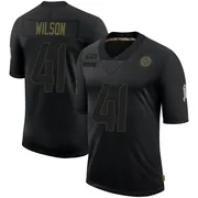 Black Men's Payton Wilson Pittsburgh Steelers Limited 2020 Salute To Service Jersey