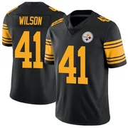 Black Men's Payton Wilson Pittsburgh Steelers Limited Color Rush Jersey