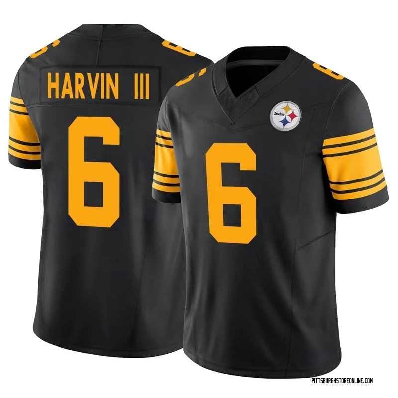 Pressley Harvin III Youth Pittsburgh Steelers Ash Pro Line Backer Pullover  Hoodie - Pro Sweatshirts