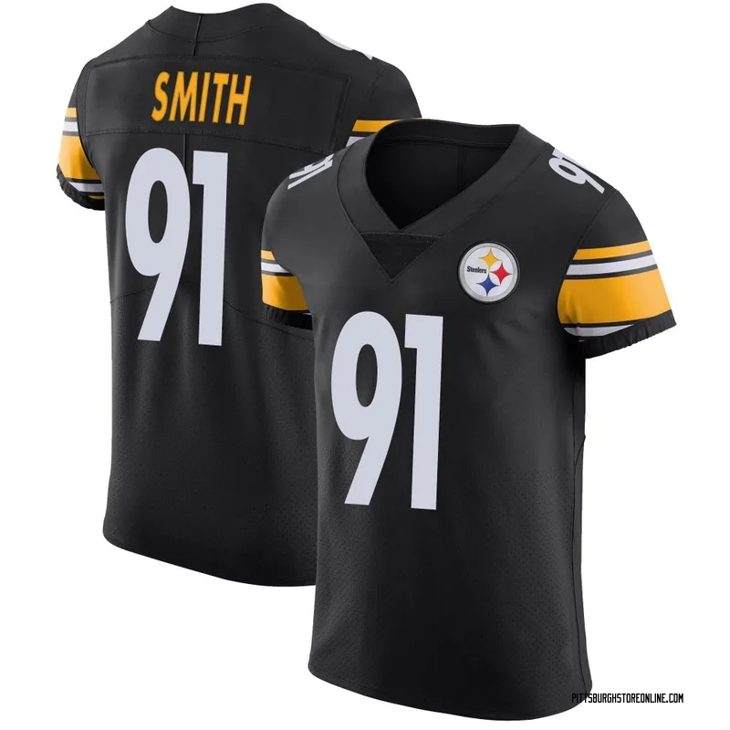 Black Men's Preston Smith Pittsburgh Steelers Elite Team Color Vapor Untouchable Jersey