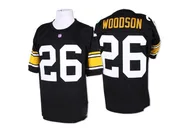 Black Men's Rod Woodson Pittsburgh Steelers Authentic Mitchell And Ness Team Color Throwback Jersey