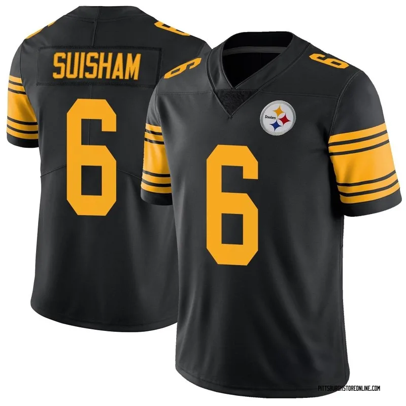 Black Men's Shaun Suisham Pittsburgh Steelers Limited Color Rush Jersey