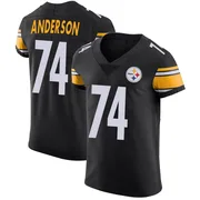 Black Men's Spencer Anderson Pittsburgh Steelers Elite Team Color Vapor Untouchable Jersey