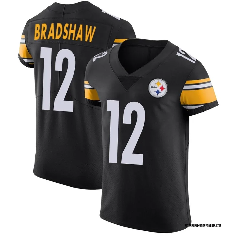 Black Men's Terry Bradshaw Pittsburgh Steelers Elite Team Color Vapor Untouchable Jersey