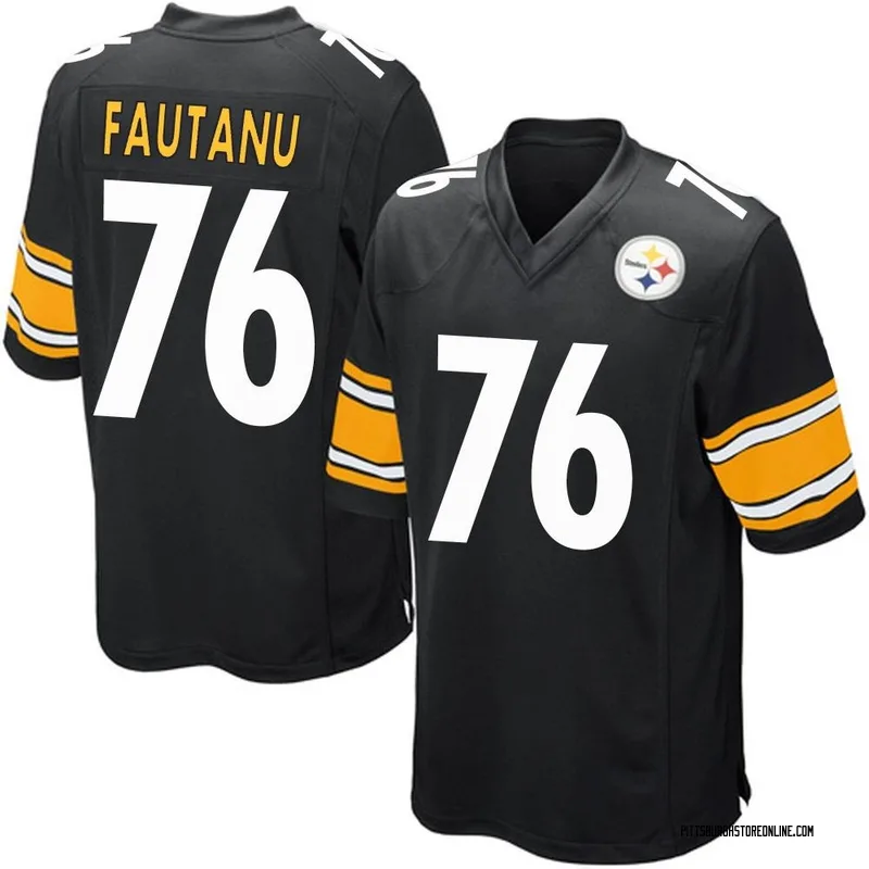 Black Men's Troy Fautanu Pittsburgh Steelers Game Team Color Jersey