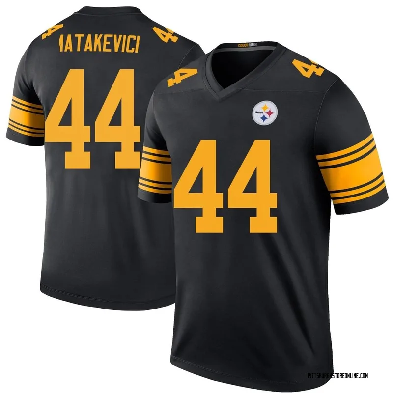 Black Men's Tyler Matakevich Pittsburgh Steelers Legend Color Rush Jersey