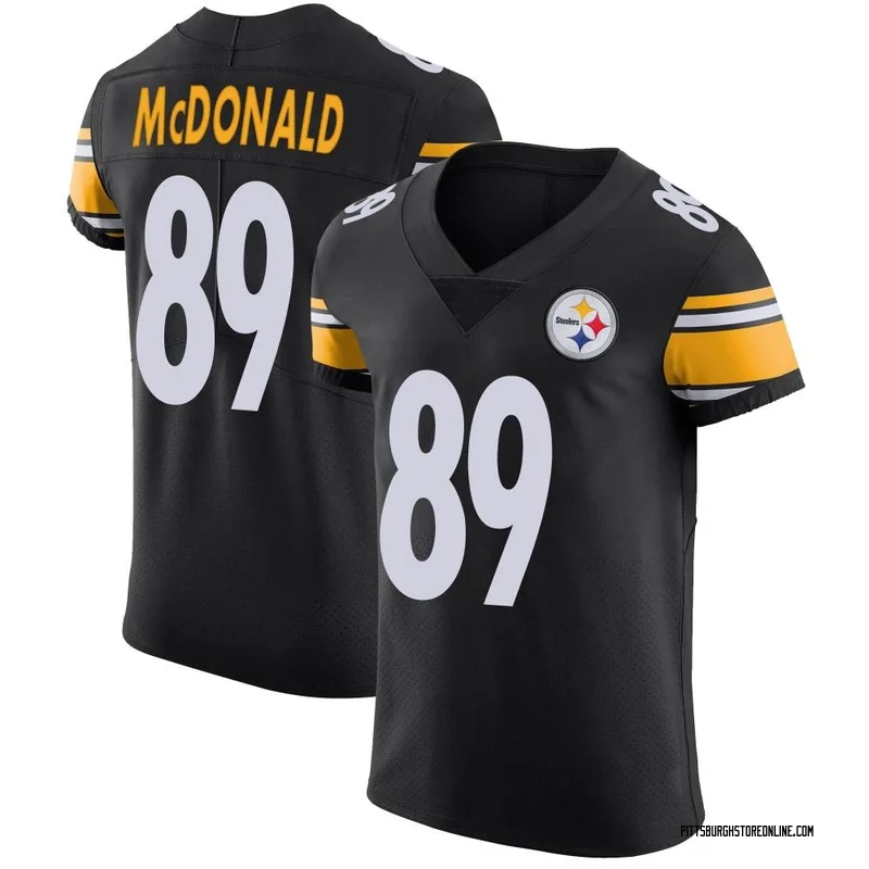 Black Men's Vance McDonald Pittsburgh Steelers Elite Team Color Vapor Untouchable Jersey