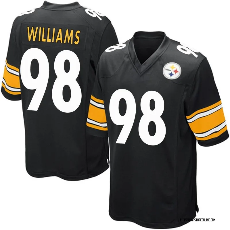 Black Men's Vince Williams Pittsburgh Steelers Game Team Color Jersey