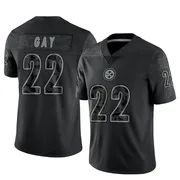 Black Men's William Gay Pittsburgh Steelers Limited Reflective Jersey