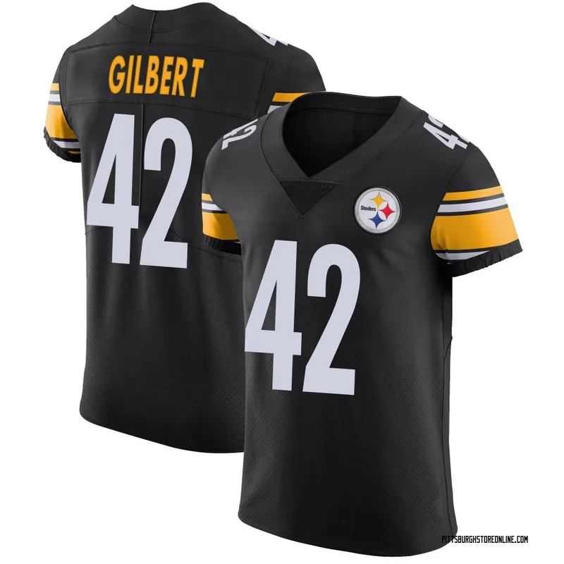 Black Men's Zyon Gilbert Pittsburgh Steelers Elite Team Color Vapor Untouchable Jersey