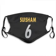 Black Shaun Suisham Pittsburgh Steelers Washable & Reusable Face Mask With PM2.5 Filter