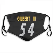 Black Ulysees Gilbert III Pittsburgh Steelers Washable & Reusable Face Mask With PM2.5 Filter