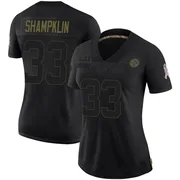 Black Women's Aaron Shampklin Pittsburgh Steelers Limited 2020 Salute To Service Jersey