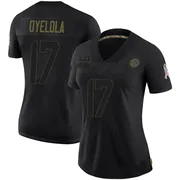 Black Women's Ayo Oyelola Pittsburgh Steelers Limited 2020 Salute To Service Jersey