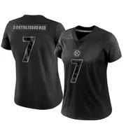 Black Women's Ben Roethlisberger Pittsburgh Steelers Limited Reflective Jersey