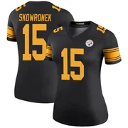 Black Women's Ben Skowronek Pittsburgh Steelers Legend Color Rush Jersey