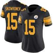 Black Women's Ben Skowronek Pittsburgh Steelers Limited Color Rush Jersey