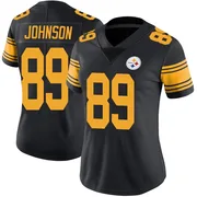 Black Women's Brandon Johnson Pittsburgh Steelers Limited Color Rush Jersey