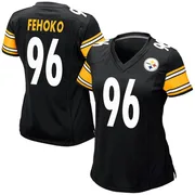 Black Women's Breiden Fehoko Pittsburgh Steelers Game Team Color Jersey