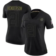 Black Women's C.J. Henderson Pittsburgh Steelers Limited 2020 Salute To Service Jersey