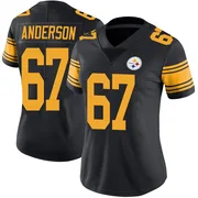 Black Women's Calvin Anderson Pittsburgh Steelers Limited Color Rush Jersey