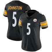 Black Women's Cameron Johnston Pittsburgh Steelers Limited Team Color Vapor Untouchable Jersey