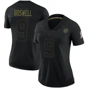 Black Women's Chris Boswell Pittsburgh Steelers Limited 2020 Salute To Service Jersey