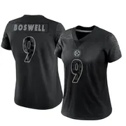 Black Women's Chris Boswell Pittsburgh Steelers Limited Reflective Jersey