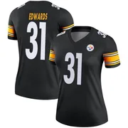 Black Women's Daijun Edwards Pittsburgh Steelers Legend Jersey