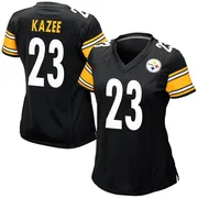 Black Women's Damontae Kazee Pittsburgh Steelers Game Team Color Jersey