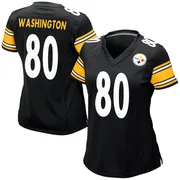 Black Women's Darnell Washington Pittsburgh Steelers Game Team Color Jersey