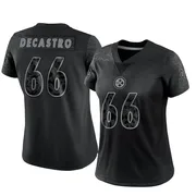 Black Women's David DeCastro Pittsburgh Steelers Limited Reflective Jersey