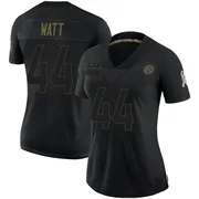 Black Women's Derek Watt Pittsburgh Steelers Limited 2020 Salute To Service Jersey