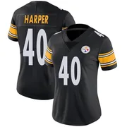 Black Women's Devin Harper Pittsburgh Steelers Limited Team Color Vapor Untouchable Jersey