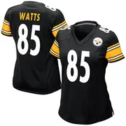 Black Women's Duece Watts Pittsburgh Steelers Game Team Color Jersey