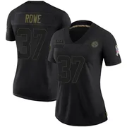 Black Women's Eric Rowe Pittsburgh Steelers Limited 2020 Salute To Service Jersey