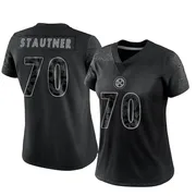 Black Women's Ernie Stautner Pittsburgh Steelers Limited Reflective Jersey