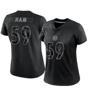 Black Women's Jack Ham Pittsburgh Steelers Limited Reflective Jersey