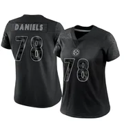 Black Women's James Daniels Pittsburgh Steelers Limited Reflective Jersey