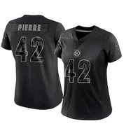 Black Women's James Pierre Pittsburgh Steelers Limited Reflective Jersey