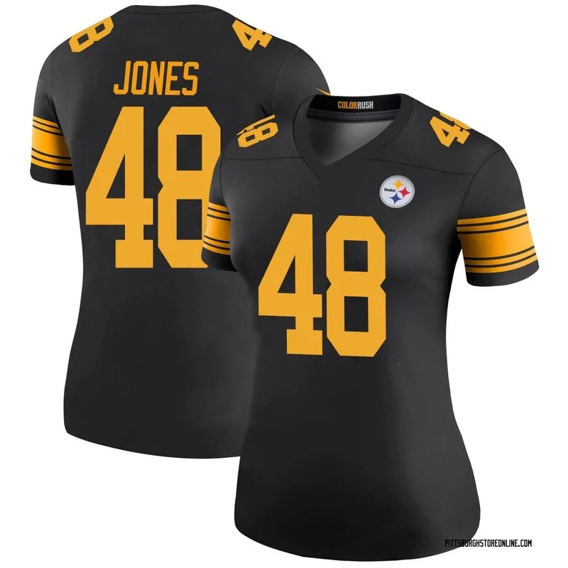 Pittsburgh Steelers #48 Jamir Jones Game Used Color Rush Jersey vs  Cincinnati Bengals 11.20.22