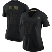 Black Women's Joe Gilliam Pittsburgh Steelers Limited 2020 Salute To Service Jersey