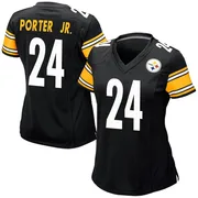 Black Women's Joey Porter Jr. Pittsburgh Steelers Game Team Color Jersey