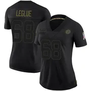 Black Women's John Leglue Pittsburgh Steelers Limited 2020 Salute To Service Jersey