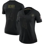 Black Women's Jordan Berry Pittsburgh Steelers Limited 2020 Salute To Service Jersey