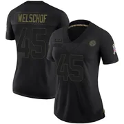 Black Women's Julius Welschof Pittsburgh Steelers Limited 2020 Salute To Service Jersey